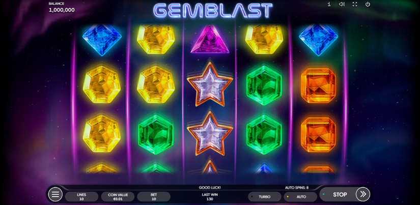 Gem Blast slot game by Endorphina